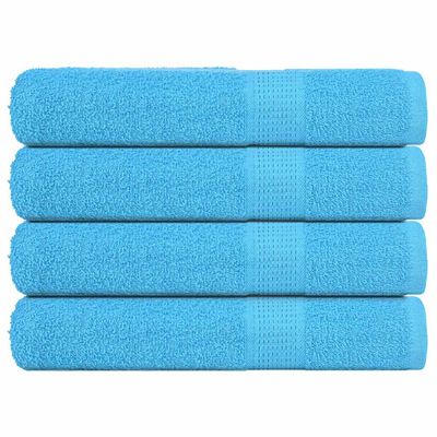 vidaXL Uteráky FROGN 4 ks tyrkysové 100x200 cm 360 g/m²