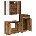 vidaXL Sada kúpeľňového nábytku 3 ks Staré drevo 64,5 x 33,5 x 59 cm