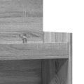 vidaXL Botník sivý sonoma 100,5x28x100 cm kompozitné drevo