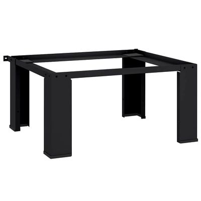 vidaXL Pedestal na práčku Čierny 64 x 55 x 32,5 cm Oceľ