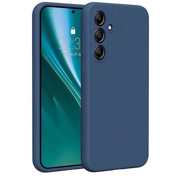 Etteri Silikónové puzdro pre Samsung Galaxy A35 5G tmavo modrá