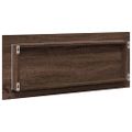vidaXL LED kúpeľňové zrkadlo hnedý dub 100x8,5x37cm, kompozitné drevo