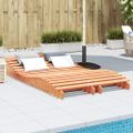 vidaXL Lehátka 2 ks voskovohnedé 205x60x31,5 cm masívna borovica