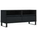 vidaXL TV skrinka čierna 100x34,5x44,5 cm spracované drevo
