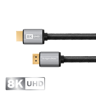 Kábel HDMI-HDMI 2.1 8K Kruger&Matz  1,8 m