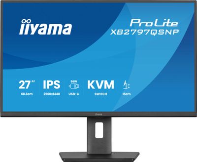 iiyama ProLite/XB2797QSNP-B1/27''/IPS/QHD/75Hz/1ms/Čierna/5R