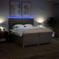 vidaXL Boxspring posteľ s matracom sivohnedý 200x200 cm látka
