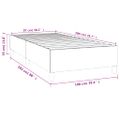 vidaXL Posteľný rám s boxspringom Modrá 100x200 cm Látka