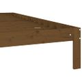 vidaXL Posteľný rám medovohnedý borovicový masív 160x200 cm