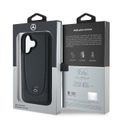 Puzdro Mercedes pre iPhone 16 6,1" MEHCP16SARMBK Hardcase Leather Urban čierne