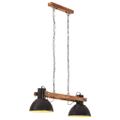 vidaXL Industriálna závesná lampa 25 W, čierna 109 cm E27