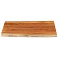 vidaXL Stolová doska 90x80x3,8 cm obdĺžnik akáciový masív živá hrana