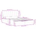 vidaXL Posteľ s matracom Hanko tmavosivý 120x200 cm zamat