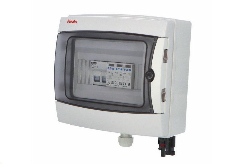 Rozvaděč SolarBOX FAMATEL fr006e T2 (1000V DC) pro 1 string IP65 certifikovaný