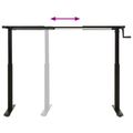 vidaXL Stôl Čierna a prírodná 120 x 60 cm Masívne dubové drevo
