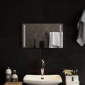 vidaXL Zrkadlo do kúpeľne s LED Priehľadná 50 x 30 cm tvrdené sklo