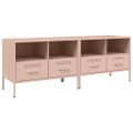 vidaXL TV skrinky 2 ks ružové 68x39x50,5 cm oceľ