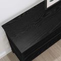 vidaXL Konzolový stôl Čierny dub 100 x 32 x 75 cm Kompozitné drevo
