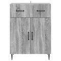 vidaXL Servírovacia skriňa Sivá sonoma 66 x 34,5 x 89,5 cm