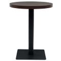 vidaXL Bistro stolík, MDF a oceľ, okrúhly, 60x75 cm, tmavý popolový