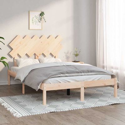 vidaXL Posteľný rám 120x190 cm malé dvojlôžko masívne drevo