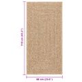 vidaXL Koberec ZIZUR 60x110 cm jutový vzhľad interiér a exteriér