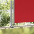 vidaXL Zaťahovacia bočná markíza na terasu 120x300 cm, červená