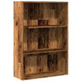 vidaXL Knižnica staré drevo 80x30x114 cm kompozitné drevo
