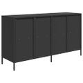 vidaXL Komoda čierna 135x39x73,5 cm oceľ valcovaná za studena