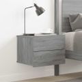 vidaXL Nočný stolík sivý sonoma 40x30x30 cm spracované drevo