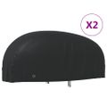 vidaXL Kryty na motocykel 2 ks 245x105x125 cm 210D oxfordská látka