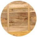 vidaXL Stolová doska Ø 70x3,8 cm okrúhla masívny surový mangovník