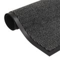vidaXL Rohožky pred dvere 2 ks antracitové 40x60 cm obdĺžnikové všívané