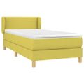 vidaXL Boxspring posteľ s matracom zelená 100x200 cm látka