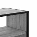vidaXL TV skrinka sivá sonoma 80x31x39,5 cm kompozitné drevo a kov