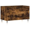 vidaXL Skrinka na platne dymový dub 74,5x38x48 cm kompozitné drevo