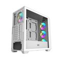 Počítačová skriňa Darkflash DS900WD ATX (biela) + 4 ventilátory