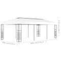 vidaXL Záhradný altánok/stan 6x3 m, biely