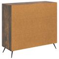 vidaXL Servírovacia skriňa Dymový dub 89 x 34,5 x 80 cm
