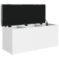 vidaXL Úložná lavica biela 102x42x45 cm, umelé drevo