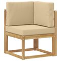 vidaXL Záhradná súprava gaučov 6 ks Biela a béžová