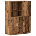 VidaXL 2-dielna súprava kuchynských skriniek Old Wood Engineered Wood