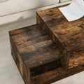 vidaXL Konferenčný stolík Dymová dub 105 x 50 x 32,5 cm