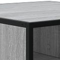 vidaXL Konferenčný stolík sivá sonoma 80x80x30 cm kompozitné drevo kov