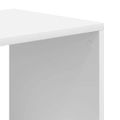 vidaXL Knižnica biela 66x31x112 cm kompozitné drevo
