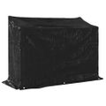 vidaXL Regál na krbové drevo s pláštenkou 151x60,5x110,5 cm