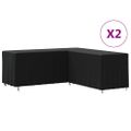 vidaXL Poťahy na pohovku v tvare L 2 ks 254x254x80cm 420D látka oxford