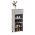 vidaXL Botník sivý dub sonoma 40x36x105 cm spracované drevo