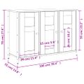 vidaXL Komoda sivá sonoma 100x35x70 cm kompozitné drevo