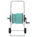 vidaXL Vozík s hadicovým bubnom pre 80 m 1/2" / 50 m 3/4" hadicu oceľ